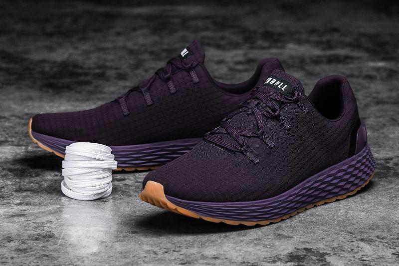 Men's Nobull Plum Ripstop Running Shoes Purple | SG F2064D